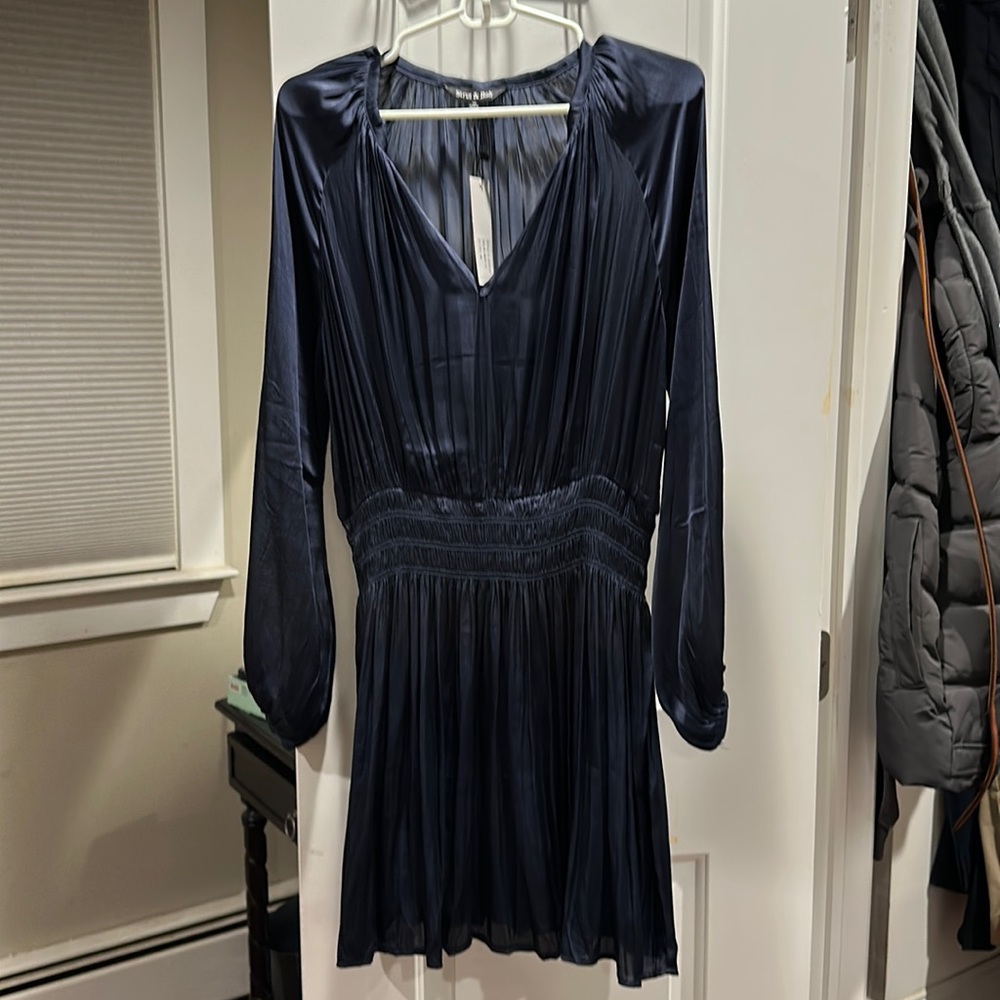 Navy flowy dress NEW WITH TAGS